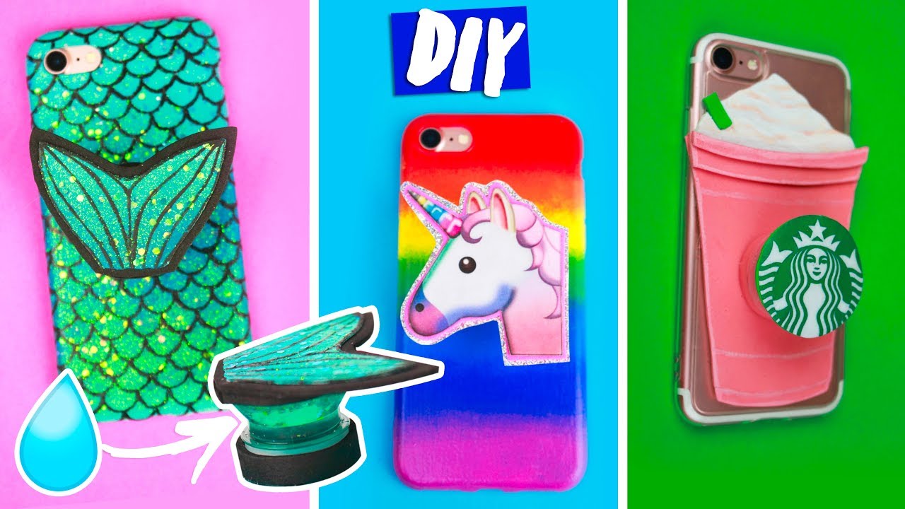 DIY POPSOCKET LÍQUIDO + CAPA DE CELULAR + SLIME! Com material reciclado! Por Isabelle Verona! Ep.2