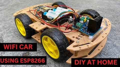 How To Make A Wi-Fi Car Project Idea USING NODEMCU ESP8266 & L298N MOTOR DRIVER DIY AT HOME