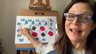 April 30, Art with Susan: Exploring Shape and Pattern Together through collage