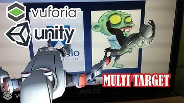 Augmented Reality Vuforia - Multi Target (showing more than one targets at the same time)