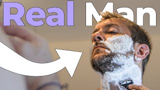 REAL MAN shaves and thinks about Russell Brand ||| And other stories