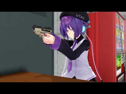 【MMD】テトとデフォ子の射撃練習