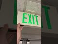 Testing a green exit sign at my church (dead) #shorts ##emergencylighting #exitsign