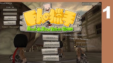 Attack On Titan Tribute Game - Tutorial Mode - Part 1
