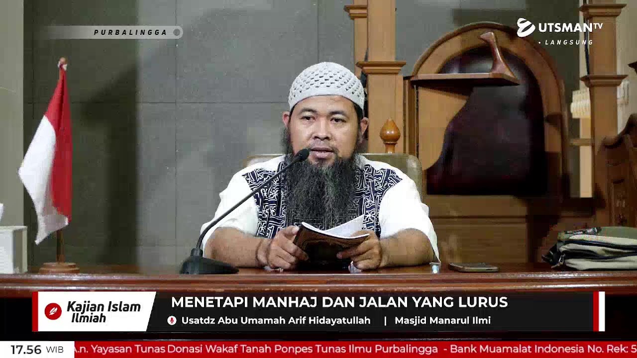 LIVE  Menetapi Manhaj Dan Jalan Yang Lurus - Usatdz Abu Umamah Arif Hidayatullah