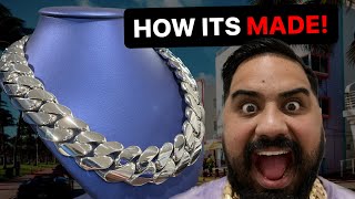 See How This Stunning Silver Cuban Link Chain is Handmade in Miami!