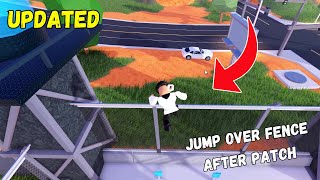 Jump Over Fence Glitch After Patch in Jailbreak...(Roblox Jailbreak)