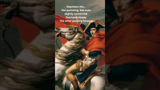 Jacques-Louis David — Napoleon Crossing the Alps (1801)..