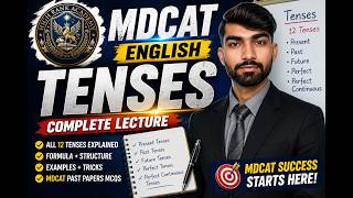 MDCAT English Tenses Shortcuts & Tricks | Score 100% in English Section 🚀