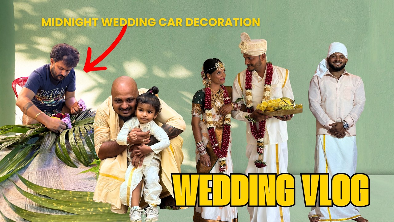 Maindapanna’s Sister Wedding Vlog | Midnight Wedding Car Decoration in a Village 🌿