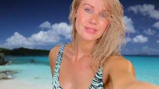 RELAXING ASMR BEACH EXPERIENCE 🐚 ocean waves, kisses, tapping, personal attention & breathy whispers screenshot 2