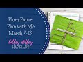 Plan with Me | March 7-13 | Plum Paper Vertical | Ft. Lemon and Honey Studio