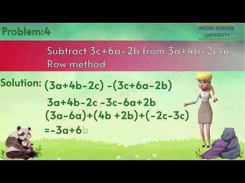 Addition & Subtraction of Algebraic Expressions - Worksheet: Level1 - 13 || Class 8 || AP & TS