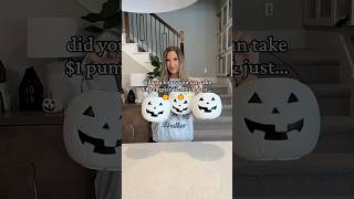 DIY solar pumpkin lantern 🎃 #halloween #halloweendecor