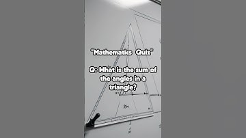 5 Sec Quiz: What is the sum of the angles in a triangle #generalknowledge