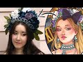 I Made a Flower Crown for a Historically Inspired Victorian Alice in Wonderland Cosplay