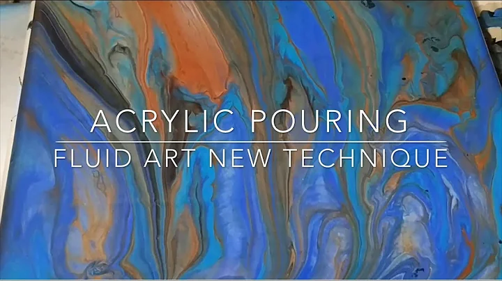 Acrylic pour painting - Acrylic Pouring - Fluid painting - Fluid art - New techniques