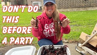 Making Some TERRIBLE Decisions and then Hosting My FIRST Crawfish Boil VLOG😅