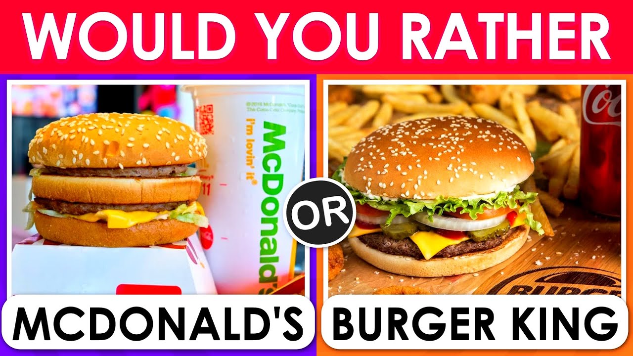  Would You Rather  Junk Food Edition 