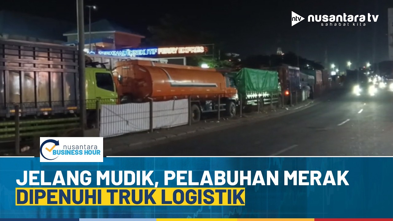 [LIVE] Jelang Mudik, Pelabuhan Merak Dipenuhi Truk Logistik | NBH