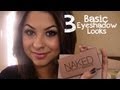 3 Basic Eyeshadow Looks Ft. Urban Decay Naked Basics Palette