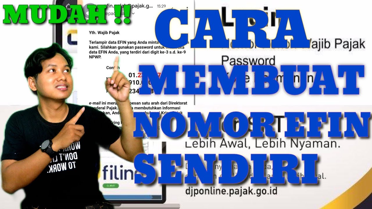 Cara Membuat Nomor EFIN Pajak Sendiri || Aktivasi EFIN 