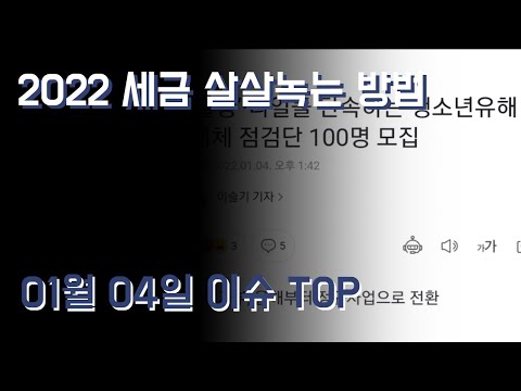 2022 세금 살살녹는 방법 01월 04일 유머이슈 TOP16