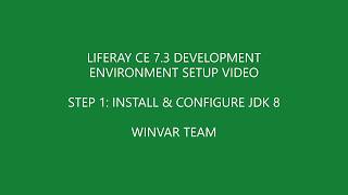 Liferay Tutorial For Beginners | CE 7.3  | Developer Environment Setup | Java Installation | Part 1