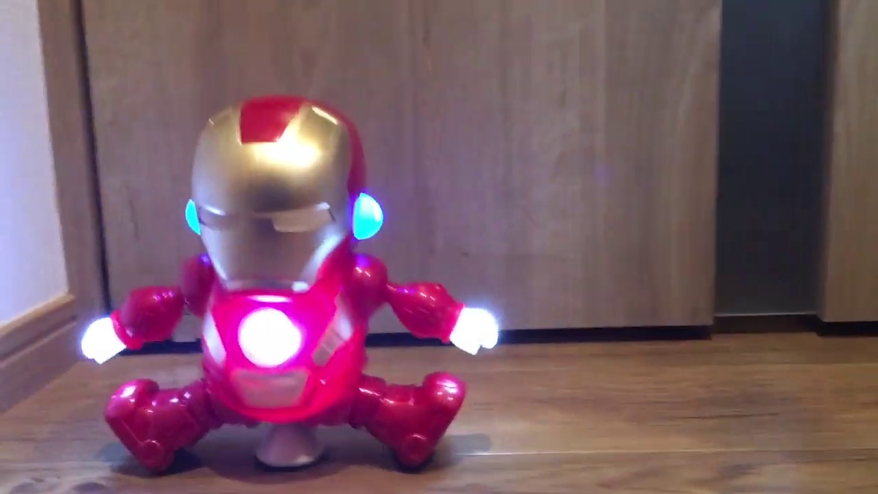 いんちきおもちゃ動画 中国で見つけた踊るアイアンマンも顔が開く Youtube