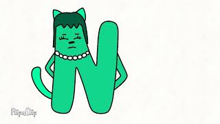 Sad Cat Meme (Charlie and the Alphabet) Letter N x Letter V
