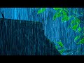 Rain Sounds in The Forest - Relieve Stress with Heavy Rain on Metal at Night - Relaxing Sounds