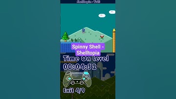 Spinny Shell - Shelltopia #smw #smwkaizo #kaizo #mario #gaming