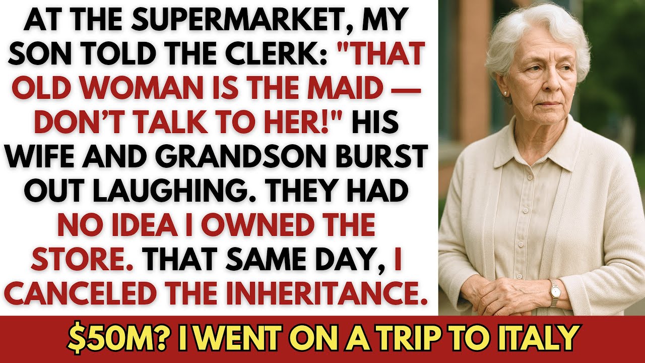 At The Supermarket, My Son Told The Clerk: 