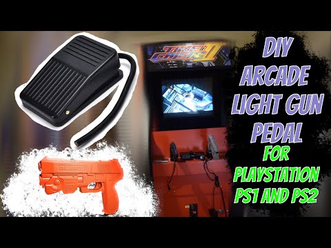 Video: Arcade Time Crisis 2 Pistol, Pedal återmonterad För PS2 Video