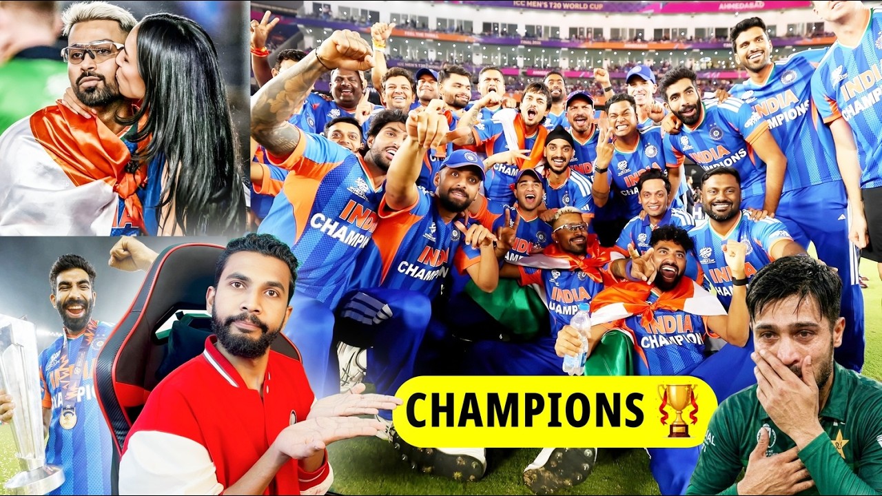 CHAMPIONS AGAIN 🏆😈UNSTOPPABLE INDIA !! IND VS NZ FINAL | INDIAN TEAM WC CELEBRATION