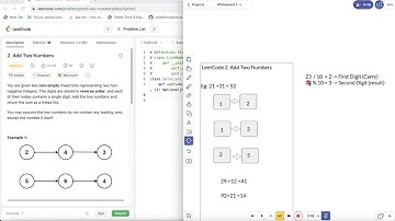 Tamil LeetCode 2. Add Two Numbers Python.