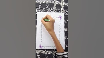 front page design of assistant, project, Notebook cover page/ Border design #art #drawing #short