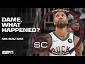 DRAMATIC DROP-OFF for Damian Lillard in his second game with the Bucks 😳 | SportsCenter