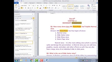 STD 5 - COMPUTER - CH 4 - Working on Text and Settings in MS Word (Part 2)