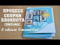 Мастер-класс по сборке блокнота (письма) в стиле джанкбук