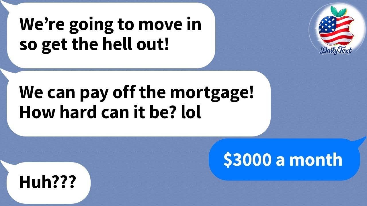 【Apple】 My sister-in-law kicked me out while I was still paying off the mortgage