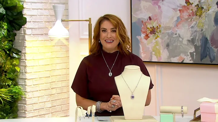 JUDITH Collection EVERLY Pendant on Chain with Gem...
