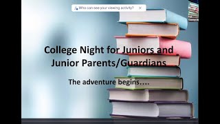 College Night for Juniors and Parents/Guardians of Juniors