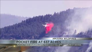 Pocket Fire burns over 600 acres in Sedona