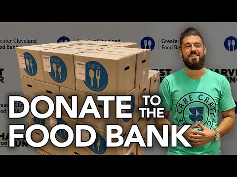 Donating to the Greater Cleveland Food Bank - Dean Of All Trades