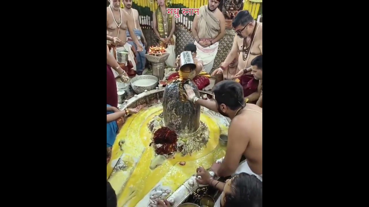  श्री महाकालेश्वर जी का शिवरात्रि पर्व विशेष पूजन पंचामृत अभिषेक विशेष सहरा आरती श्रृंगार 