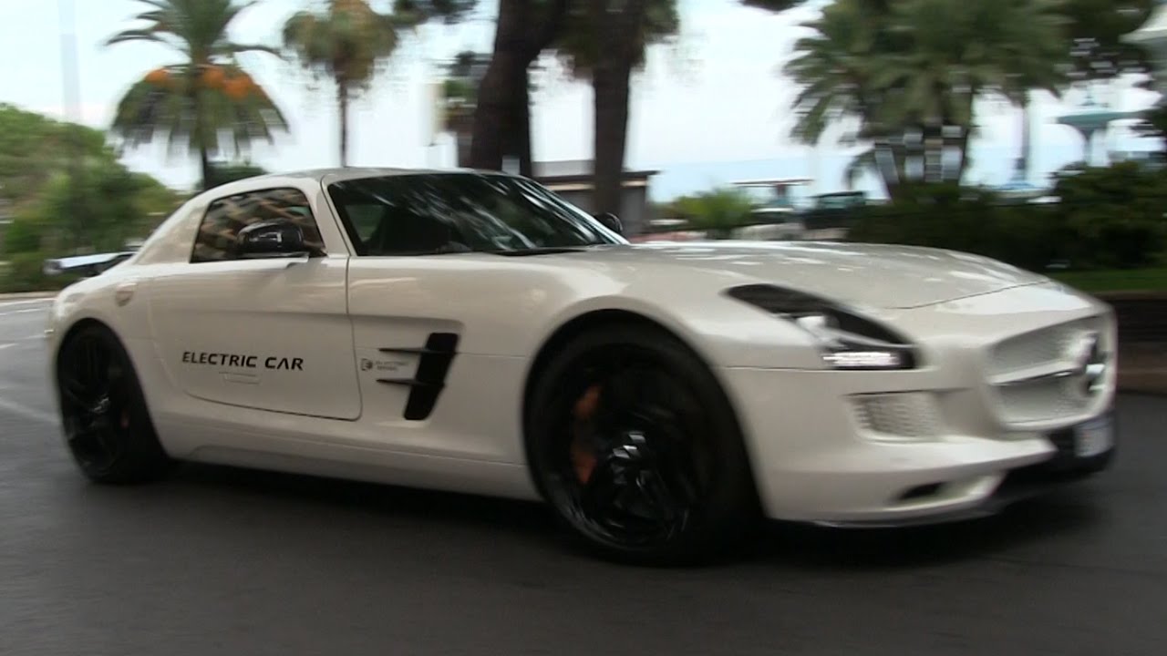 Mercedes SLS AMG Electric Drive in Monaco