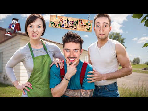 СБЕГАЮ ОТ ЗЛЫХ РОДИТЕЛЕЙ В SCHOOLBOY RUNAAWAY В МАЙНКРАФТ!