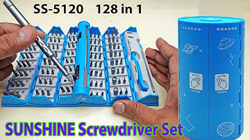 Sunshine Precision Screwdriver set SS-5420 128 in 1 toolkit for mobile phone repairing Review