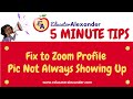 Fix to Zoom Profile Picture Not Always Displaying in Meeting